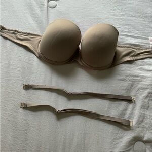 Pink Victoria Secret Push Up Strapless Bra